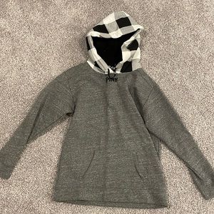 Victoria’s Secret pink fleece hooded sweatshirt